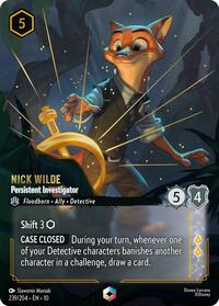 Nick Wilde - Persistent Investigator (Enchanted) (239/204) [Whispers in the Well] | Gear Gaming Bentonville