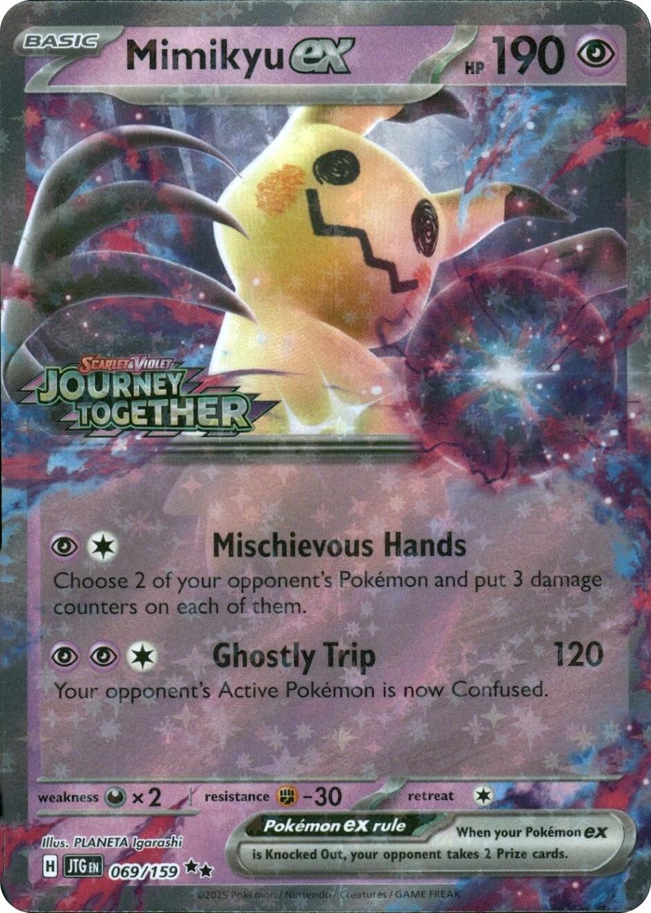 Mimikyu ex (069/159) (Journey Together Stamped) [Miscellaneous Cards] | Gear Gaming Bentonville