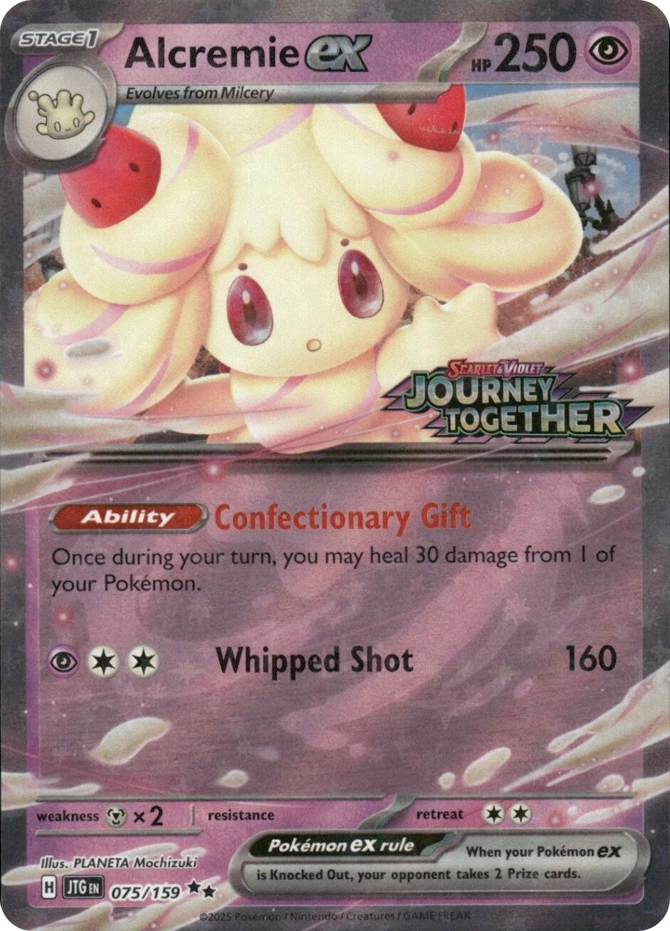 Alcremie ex (075/159) (Journey Together Stamped) [Miscellaneous Cards] | Gear Gaming Bentonville