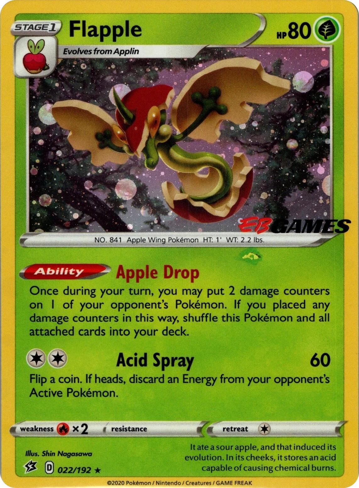 Flapple (022/192) (EB Games Exclusive APAC) [Miscellaneous Cards] | Gear Gaming Bentonville
