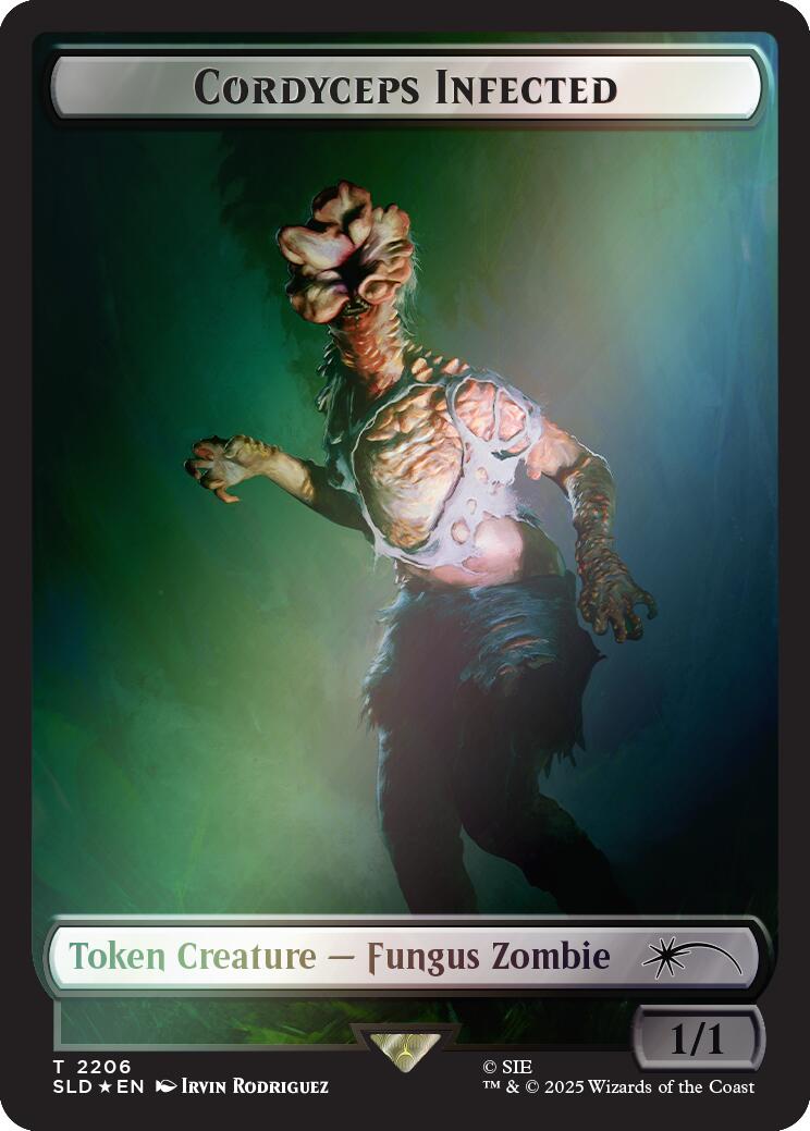 Cordyceps Infected Token (2206) (Rainbow Foil) [Secret Lair Drop Series] | Gear Gaming Bentonville