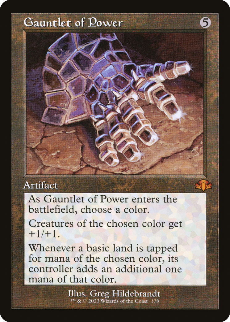 Gauntlet of Power (Retro) [Dominaria Remastered] | Gear Gaming Bentonville