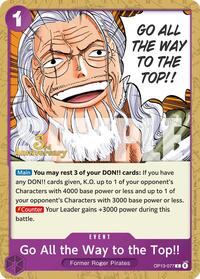 Go All the Way to the Top!! [Carrying On His Will: 3rd Anniversary Tournament Cards] | Gear Gaming Bentonville