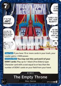 The Empty Throne [Carrying On His Will: 3rd Anniversary Tournament Cards] | Gear Gaming Bentonville