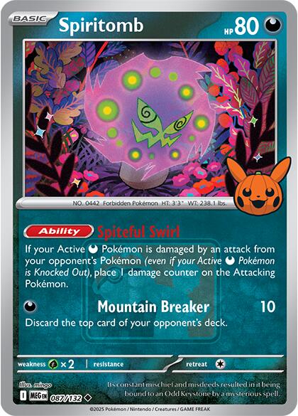 Spiritomb (087/132) (Pokeween 2025) [Miscellaneous Cards] | Gear Gaming Bentonville
