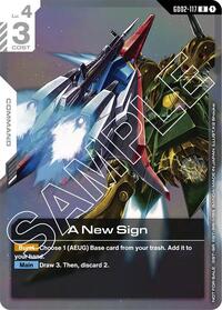 A New Sign (Newtype Challenge 2025 Mission 2) (GD02-117) [Gundam Promotional Cards] | Gear Gaming Bentonville