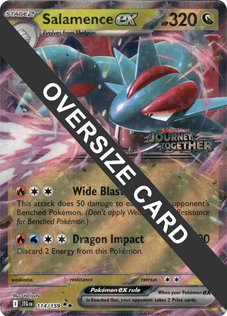Salamence ex (114/159) (Jumbo Card) [Scarlet & Violet: Journey Together] | Gear Gaming Bentonville