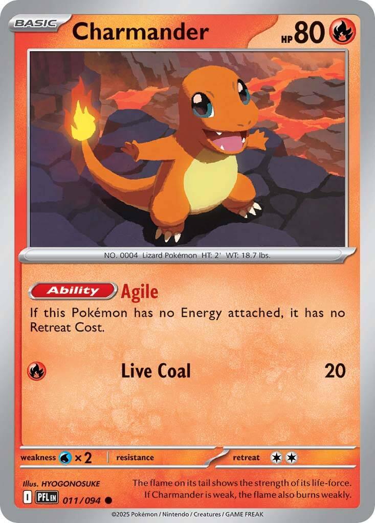Charmander (011/094) [Mega Evolution: Phantasmal Flames] | Gear Gaming Bentonville