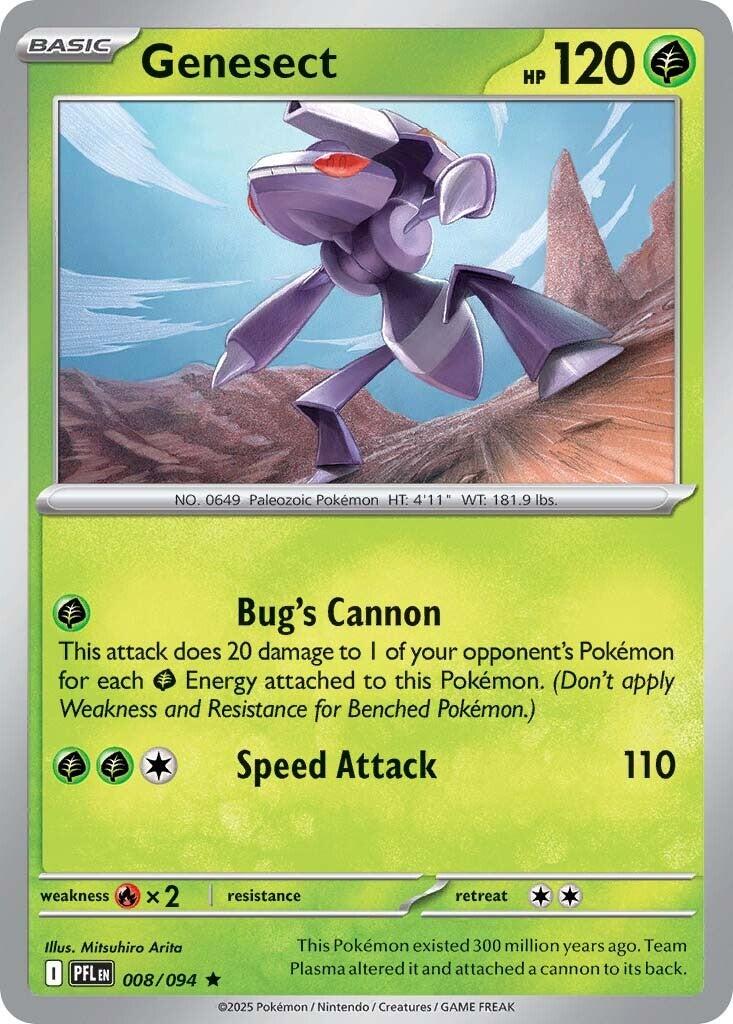 Genesect (008/094) [Mega Evolution: Phantasmal Flames] | Gear Gaming Bentonville