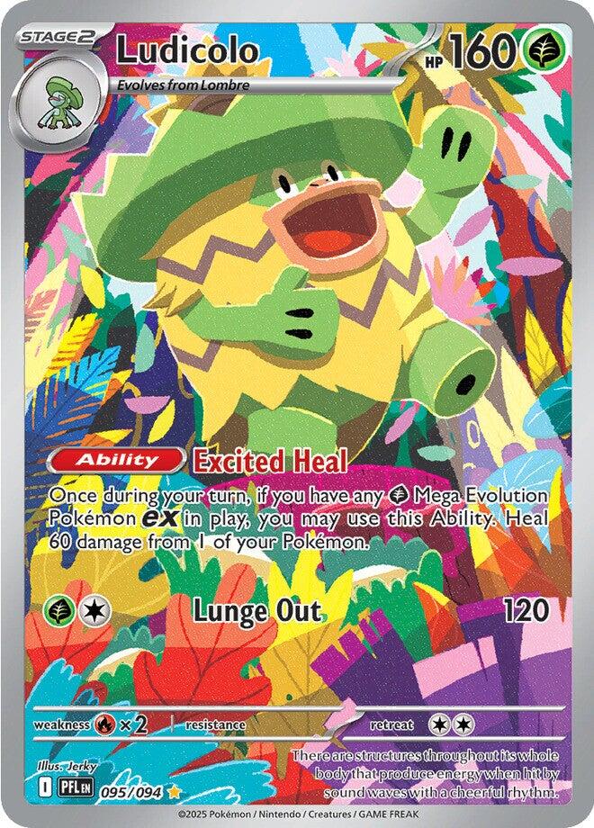 Ludicolo (095/094) [Mega Evolution: Phantasmal Flames] | Gear Gaming Bentonville