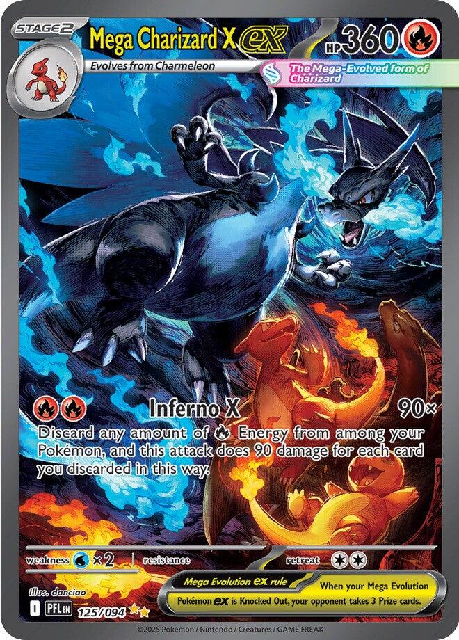 Mega Charizard X ex (125/094) [Mega Evolution: Phantasmal Flames] | Gear Gaming Bentonville