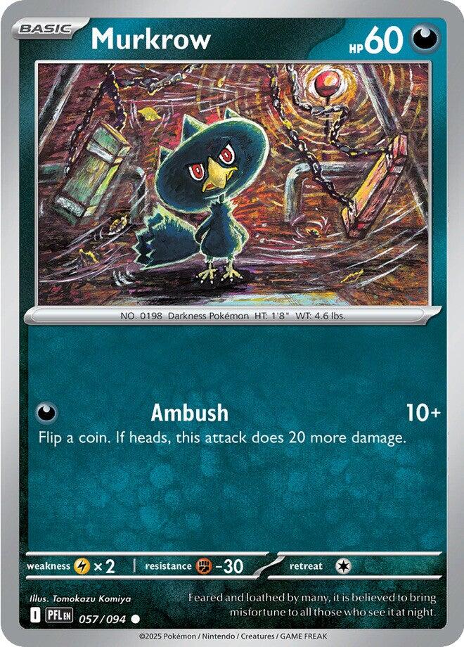 Murkrow (057/094) [Mega Evolution: Phantasmal Flames] | Gear Gaming Bentonville