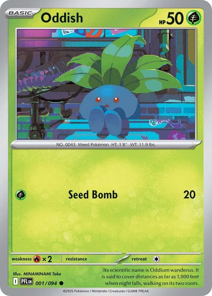 Oddish (001/094) [Mega Evolution: Phantasmal Flames] | Gear Gaming Bentonville