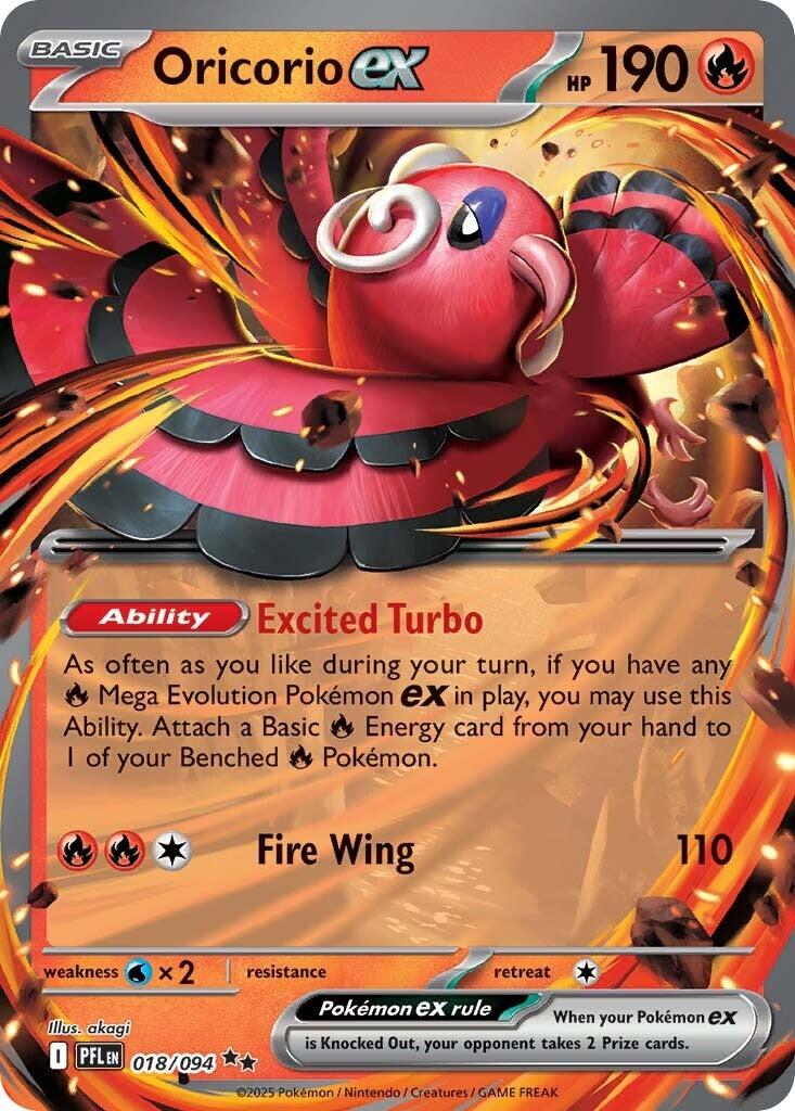 Oricorio ex (018/094) [Mega Evolution: Phantasmal Flames] | Gear Gaming Bentonville