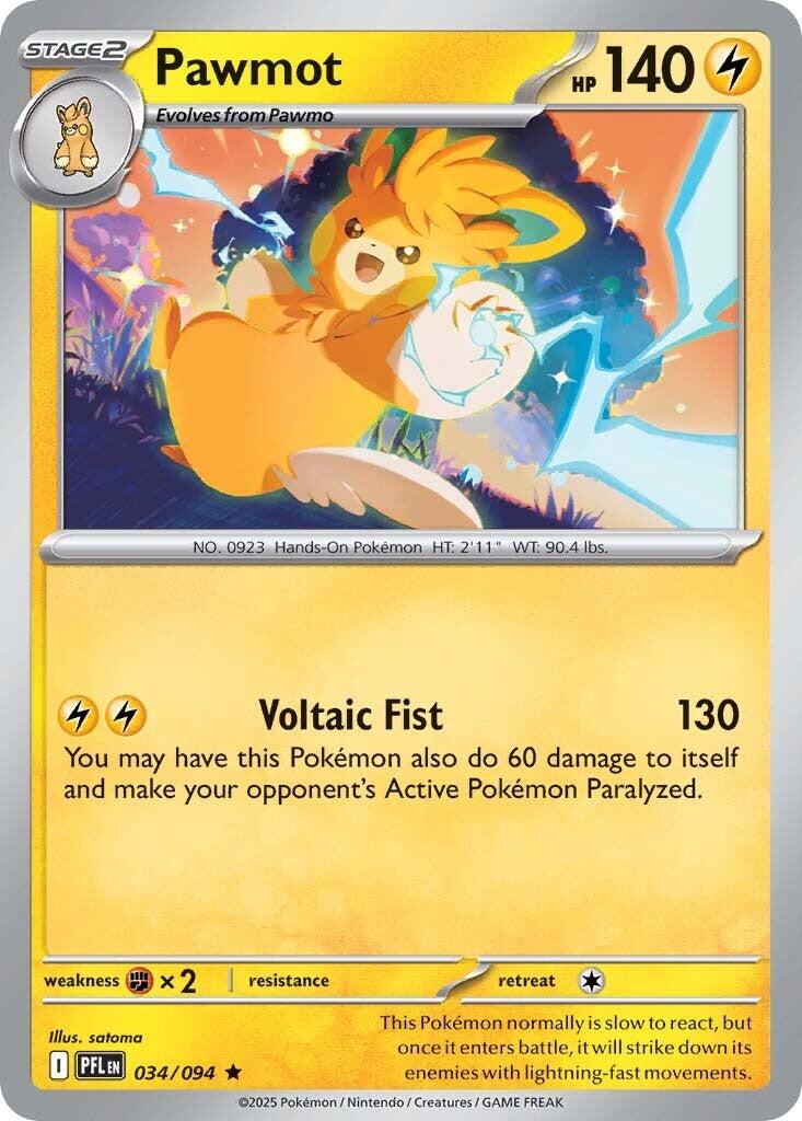 Pawmot (034/094) [Mega Evolution: Phantasmal Flames] | Gear Gaming Bentonville