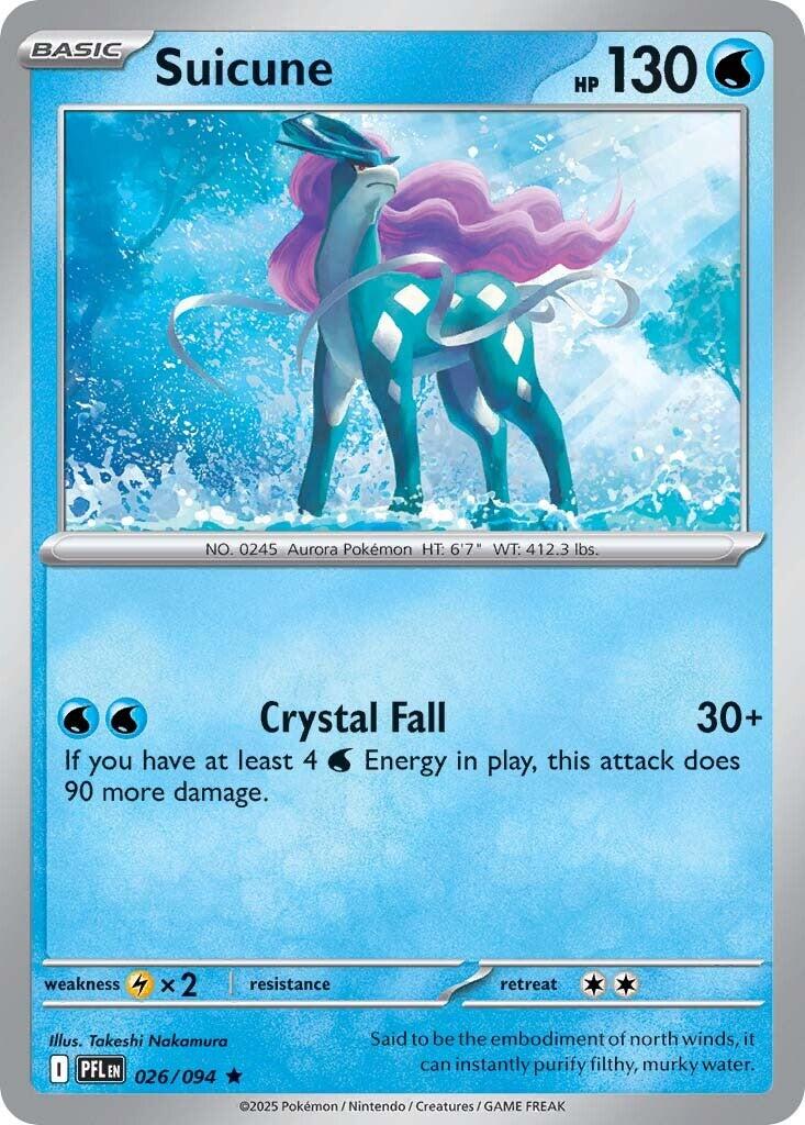 Suicune (026/094) [Mega Evolution: Phantasmal Flames] | Gear Gaming Bentonville