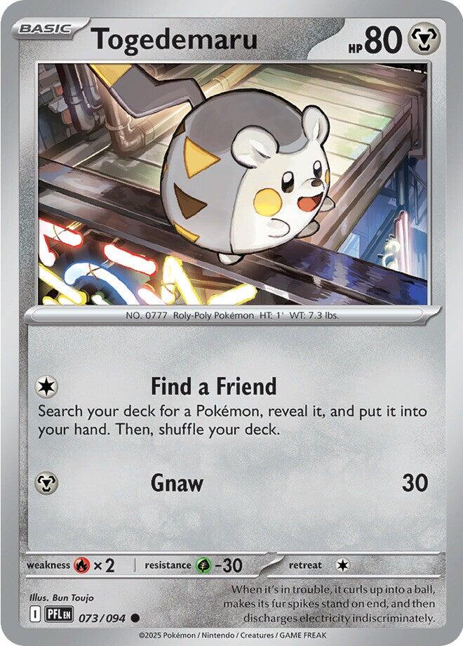 Togedemaru (073/094) [Mega Evolution: Phantasmal Flames] | Gear Gaming Bentonville