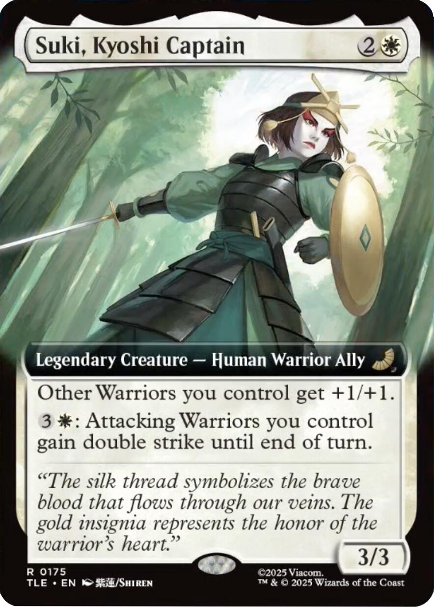 Suki, Kyoshi Captain (Extended Art) [Avatar: The Last Airbender: Eternal-Legal] | Gear Gaming Bentonville