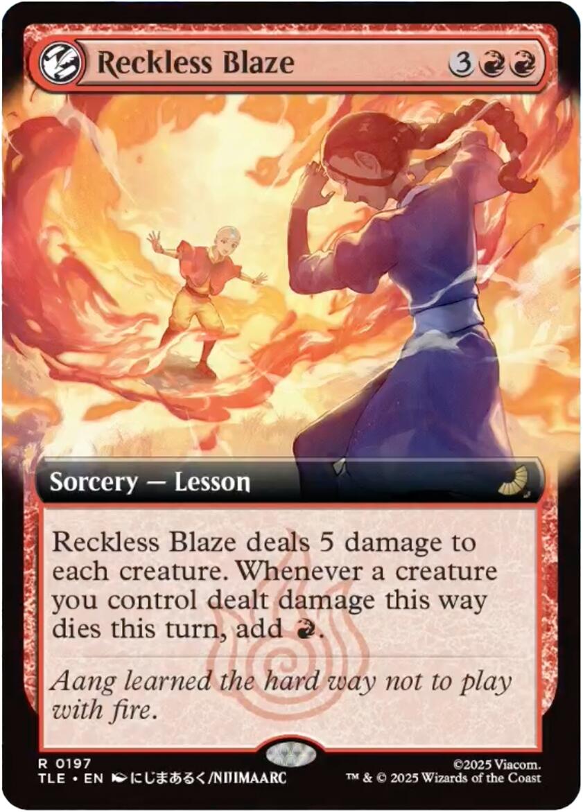 Reckless Blaze (Extended Art) [Avatar: The Last Airbender: Eternal-Legal] | Gear Gaming Bentonville