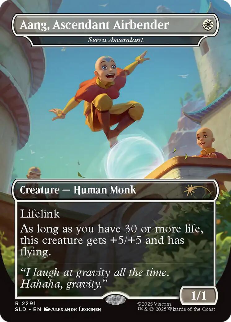 Aang, Ascendant Airbender - Serra Ascendant [Secret Lair Drop Series] | Gear Gaming Bentonville
