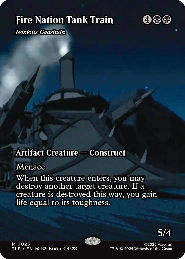 Fire Nation Tank Train - Noxious Gearhulk (Borderless) [Avatar: The Last Airbender: Eternal-Legal] | Gear Gaming Bentonville