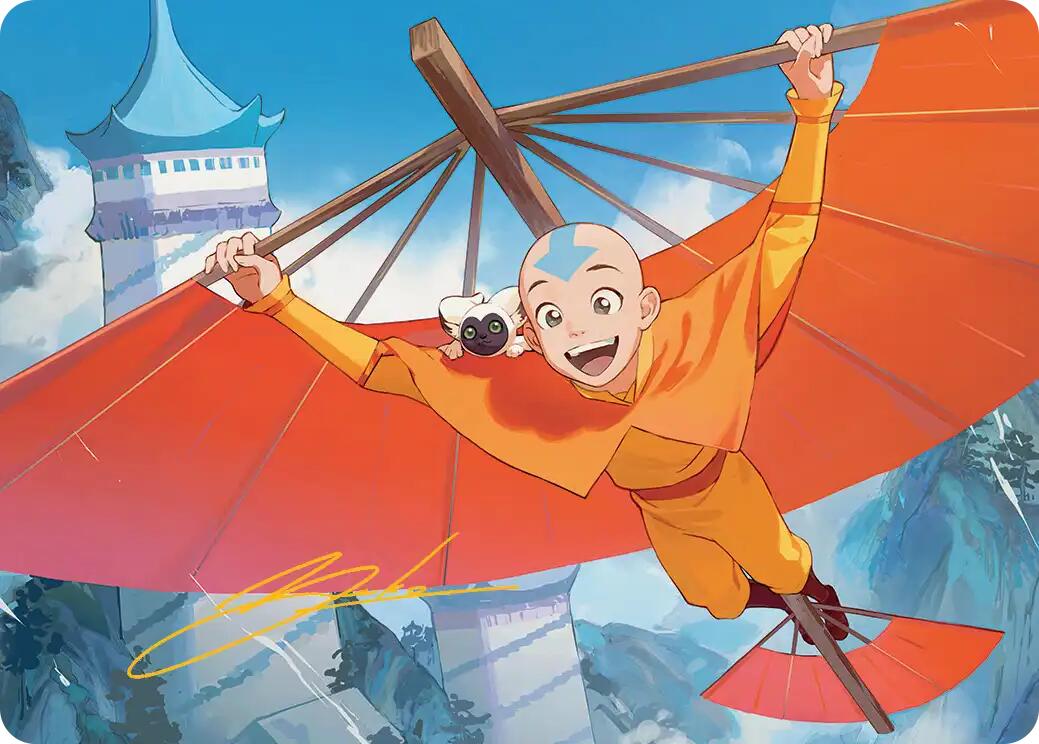 Aang, the Last Airbender Art Card (Gold-Stamped Signature) [Avatar: The Last Airbender Art Series] | Gear Gaming Bentonville
