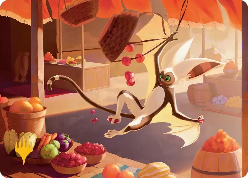 Momo, Playful Pet Art Card (Gold-Stamped Planeswalker Symbol) [Avatar: The Last Airbender Art Series] | Gear Gaming Bentonville