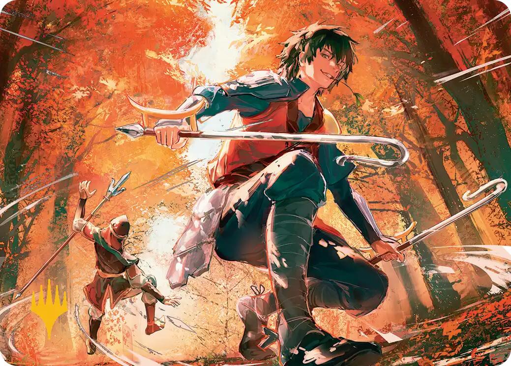 Jet, Rebel Leader Art Card (Gold-Stamped Planeswalker Symbol) [Avatar: The Last Airbender Art Series] | Gear Gaming Bentonville