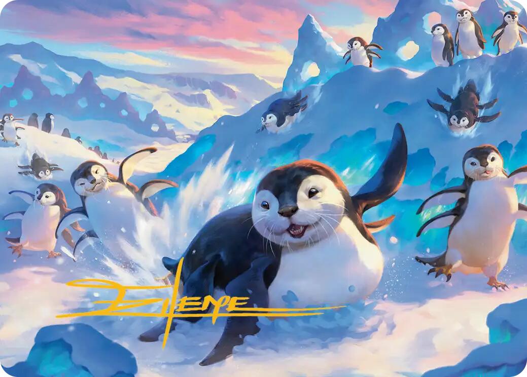 Otter-Penguin Art Card (Gold-Stamped Signature) [Avatar: The Last Airbender Art Series] | Gear Gaming Bentonville