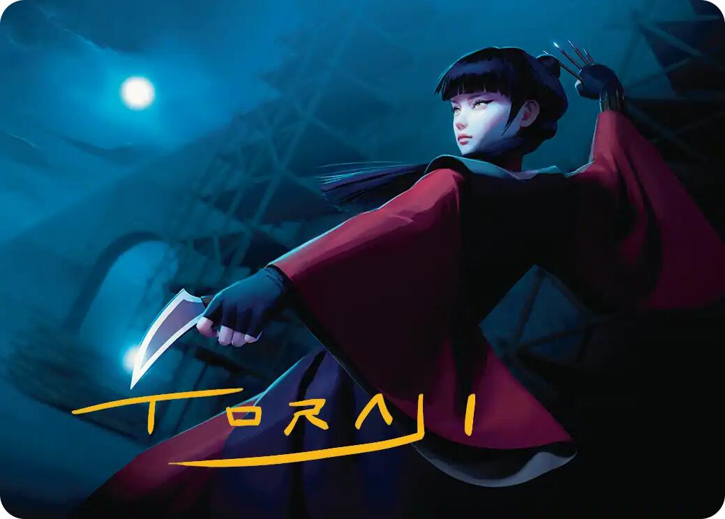 Mai, Jaded Edge Art Card (Gold-Stamped Signature) [Avatar: The Last Airbender Art Series] | Gear Gaming Bentonville