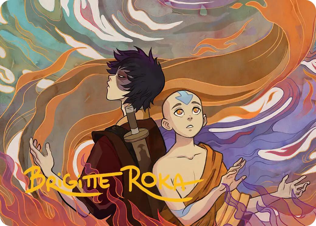 Fated Firepower Art Card (Gold-Stamped Signature) [Avatar: The Last Airbender Art Series] | Gear Gaming Bentonville