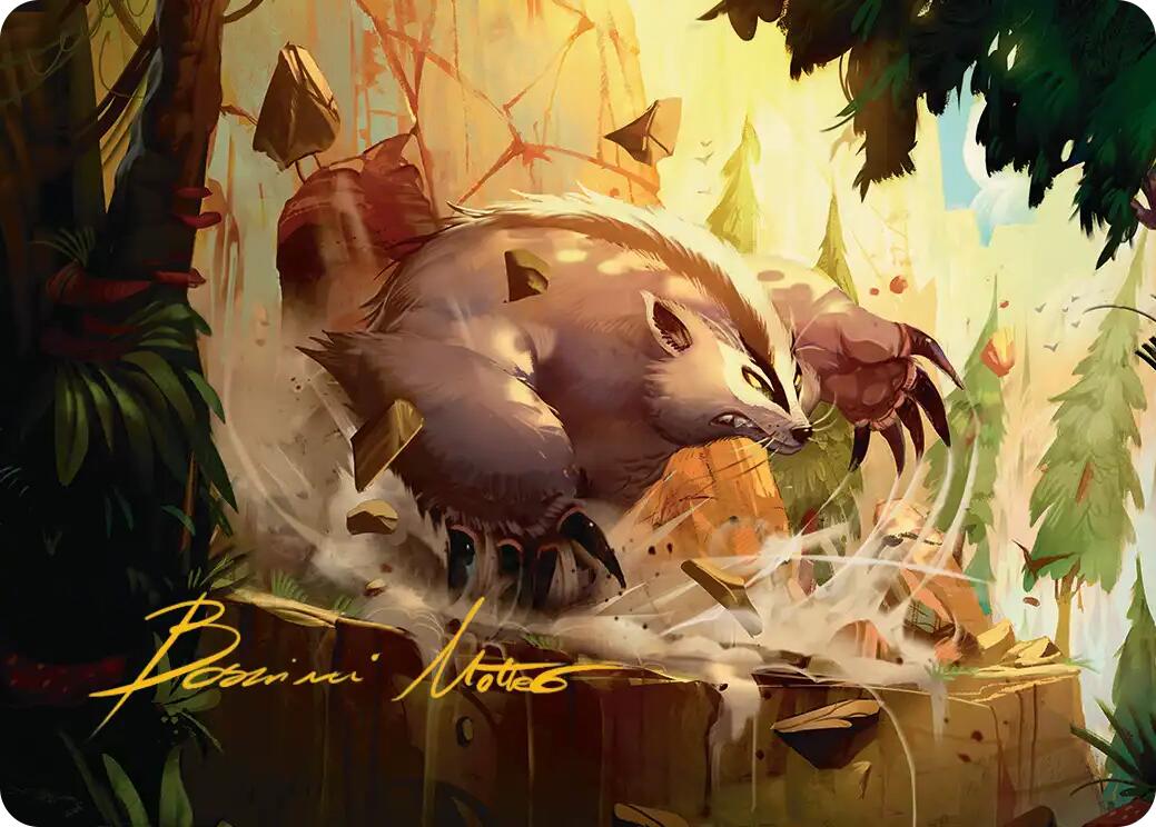 Badgermole Art Card (Gold-Stamped Signature) [Avatar: The Last Airbender Art Series] | Gear Gaming Bentonville