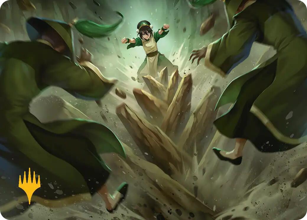 Rockalanche Art Card (Gold-Stamped Planeswalker Symbol) [Avatar: The Last Airbender Art Series] | Gear Gaming Bentonville