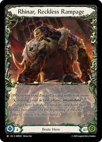 Rhinar, Reckless Rampage [Armory Deck: Rhinar] | Gear Gaming Bentonville