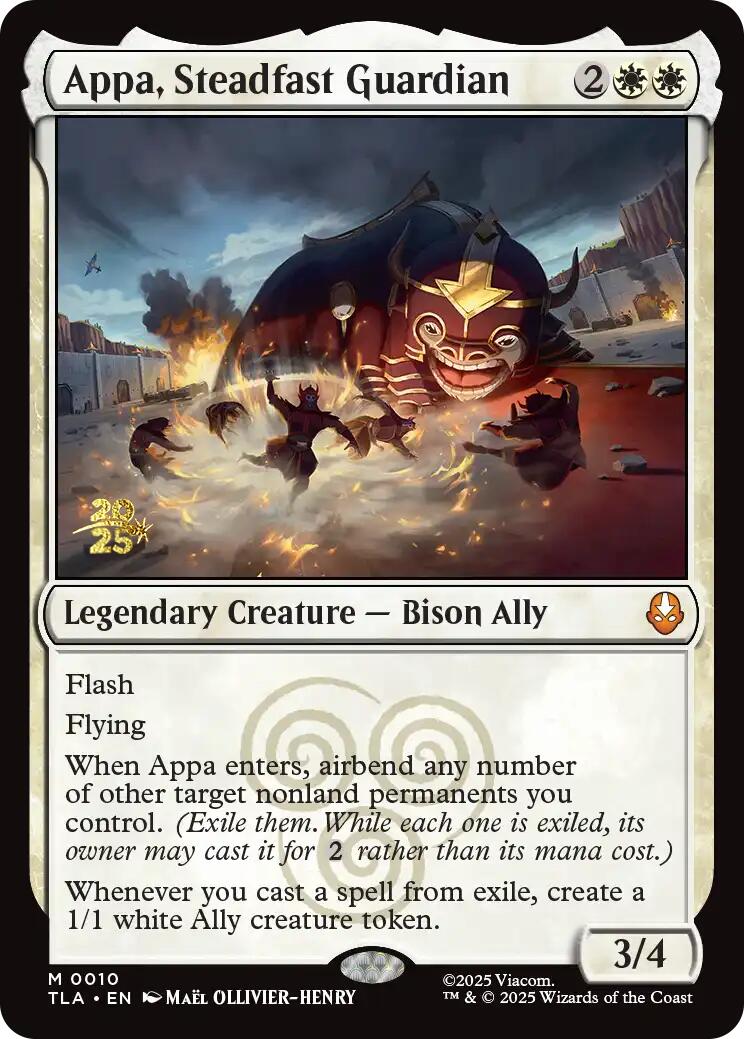 Appa, Steadfast Guardian [Avatar: The Last Airbender Prerelease Cards] | Gear Gaming Bentonville