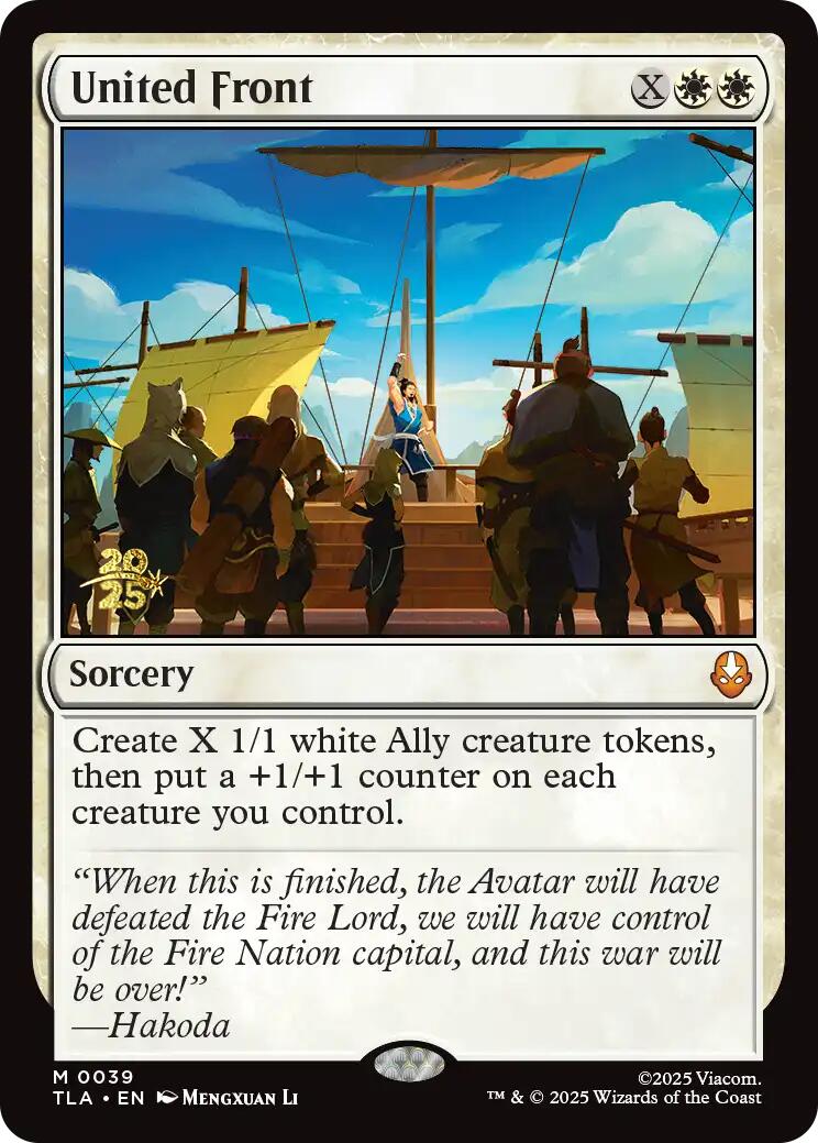 United Front [Avatar: The Last Airbender Prerelease Cards] | Gear Gaming Bentonville