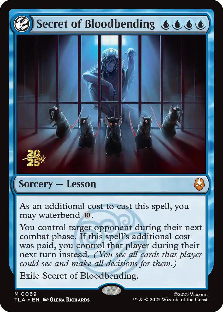 Secret of Bloodbending [Avatar: The Last Airbender Prerelease Cards] | Gear Gaming Bentonville