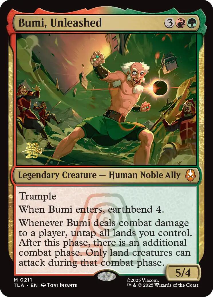 Bumi, Unleashed [Avatar: The Last Airbender Prerelease Cards] | Gear Gaming Bentonville