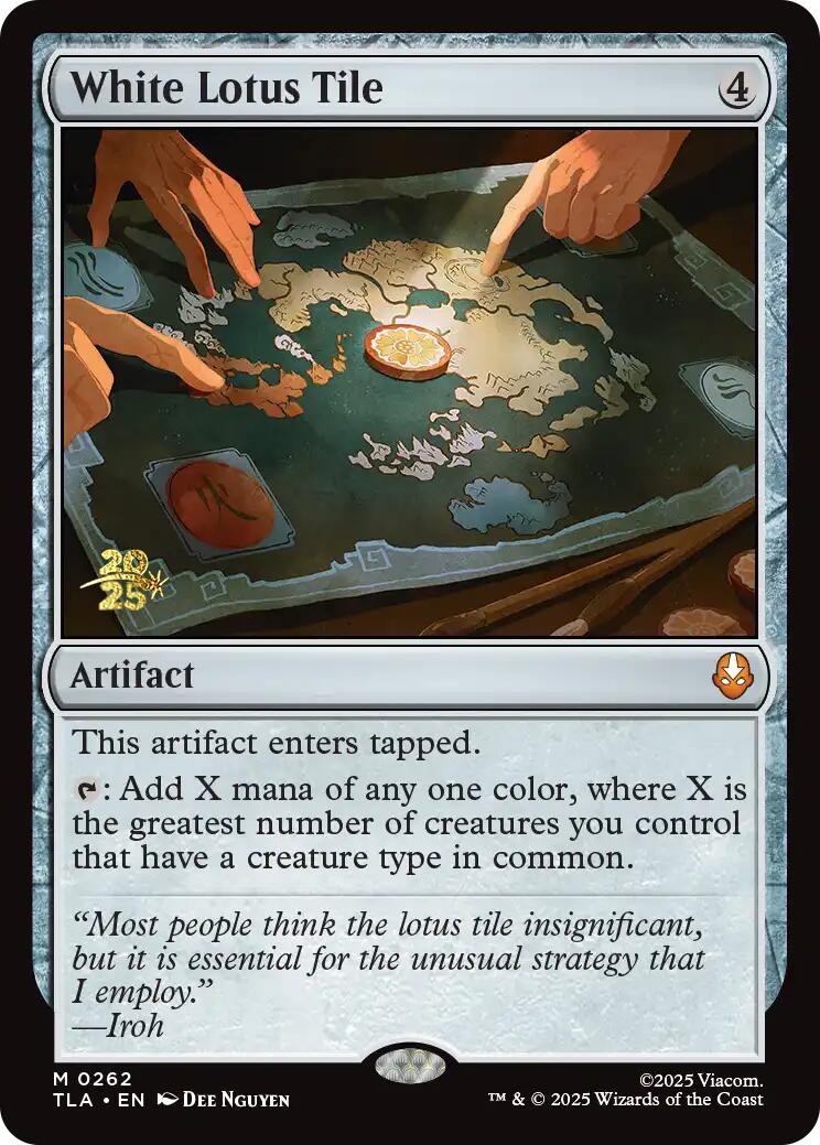 White Lotus Tile [Avatar: The Last Airbender Prerelease Cards] | Gear Gaming Bentonville