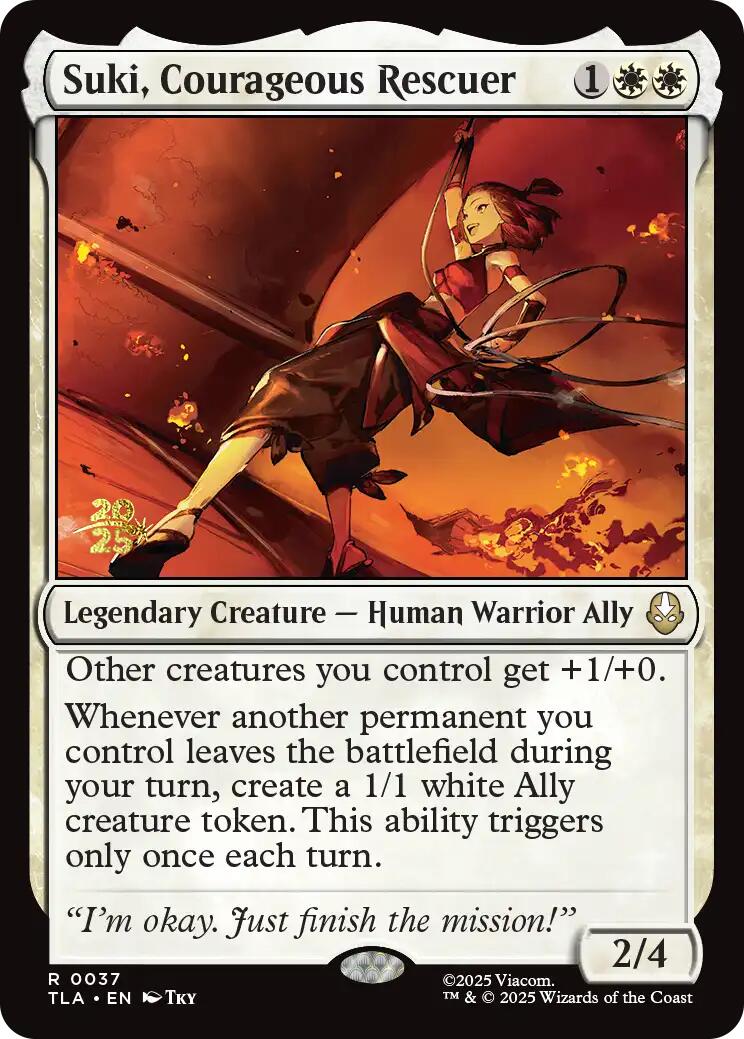 Suki, Courageous Rescuer [Avatar: The Last Airbender Prerelease Cards] | Gear Gaming Bentonville