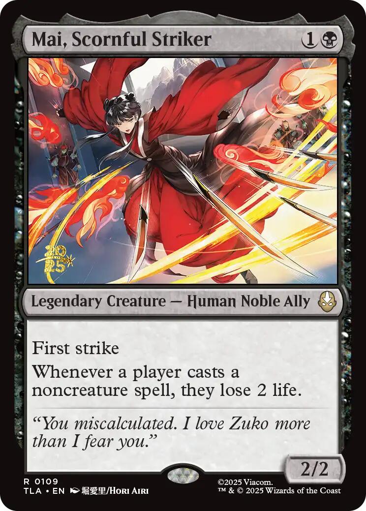 Mai, Scornful Striker [Avatar: The Last Airbender Prerelease Cards] | Gear Gaming Bentonville