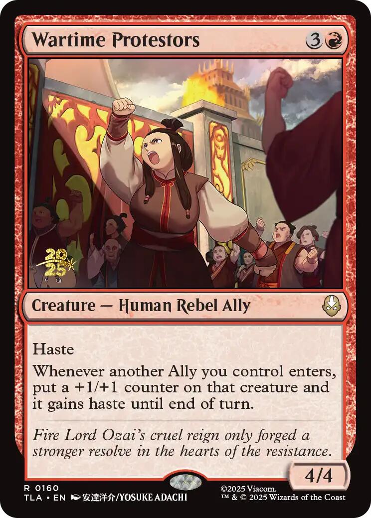 Wartime Protestors [Avatar: The Last Airbender Prerelease Cards] | Gear Gaming Bentonville