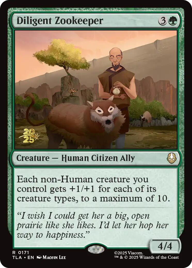 Diligent Zookeeper [Avatar: The Last Airbender Prerelease Cards] | Gear Gaming Bentonville