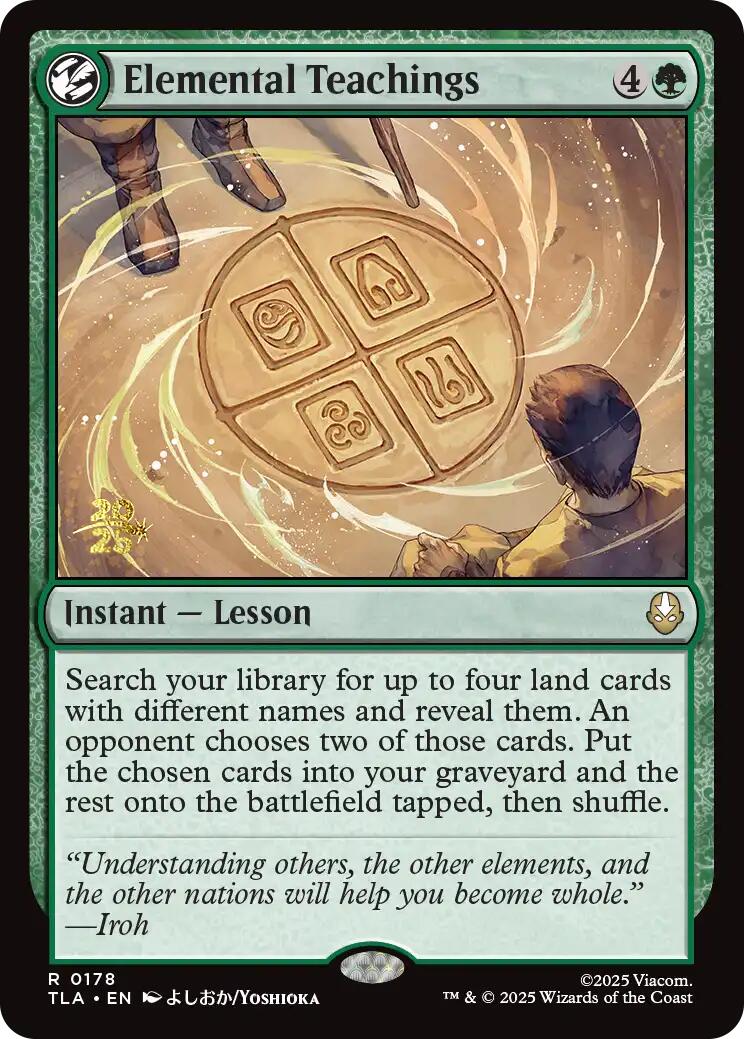Elemental Teachings [Avatar: The Last Airbender Prerelease Cards] | Gear Gaming Bentonville