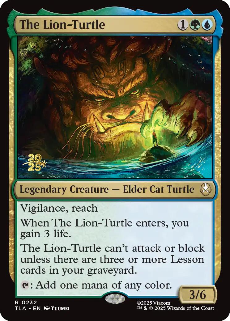 The Lion-Turtle [Avatar: The Last Airbender Prerelease Cards] | Gear Gaming Bentonville