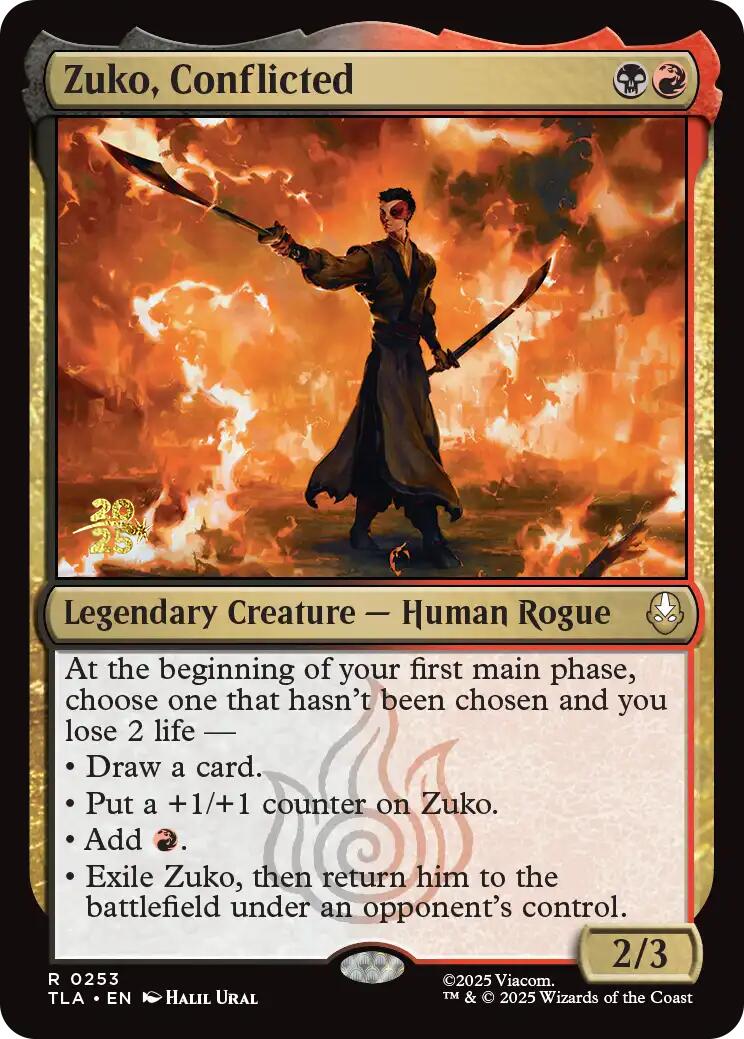 Zuko, Conflicted [Avatar: The Last Airbender Prerelease Cards] | Gear Gaming Bentonville