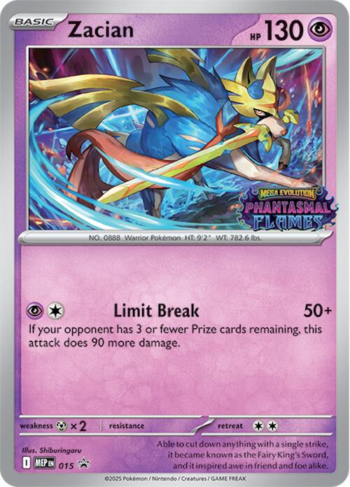 Zacian (015) (Prerelease) [Mega Evolution Promo] | Gear Gaming Bentonville