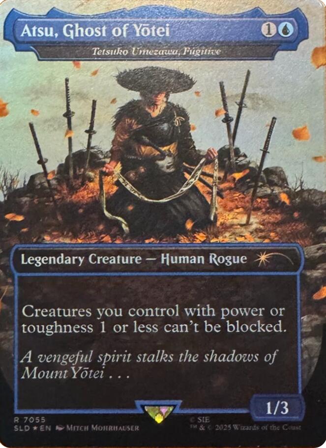 Atsu, Ghost of Yotei - Tetsuko Umezawa, Fugitive (Rainbow Foil) [Secret Lair Drop Series] | Gear Gaming Bentonville