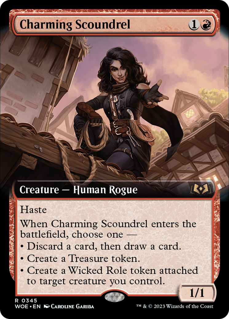 Charming Scoundrel (Extended Art) [Wilds of Eldraine] | Gear Gaming Bentonville