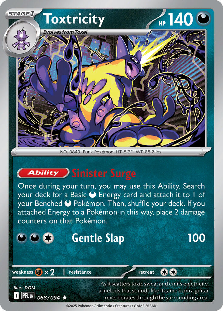 Toxtricity (068/094) (Theme Deck Exclusive) [Mega Evolution: Phantasmal Flames] | Gear Gaming Bentonville